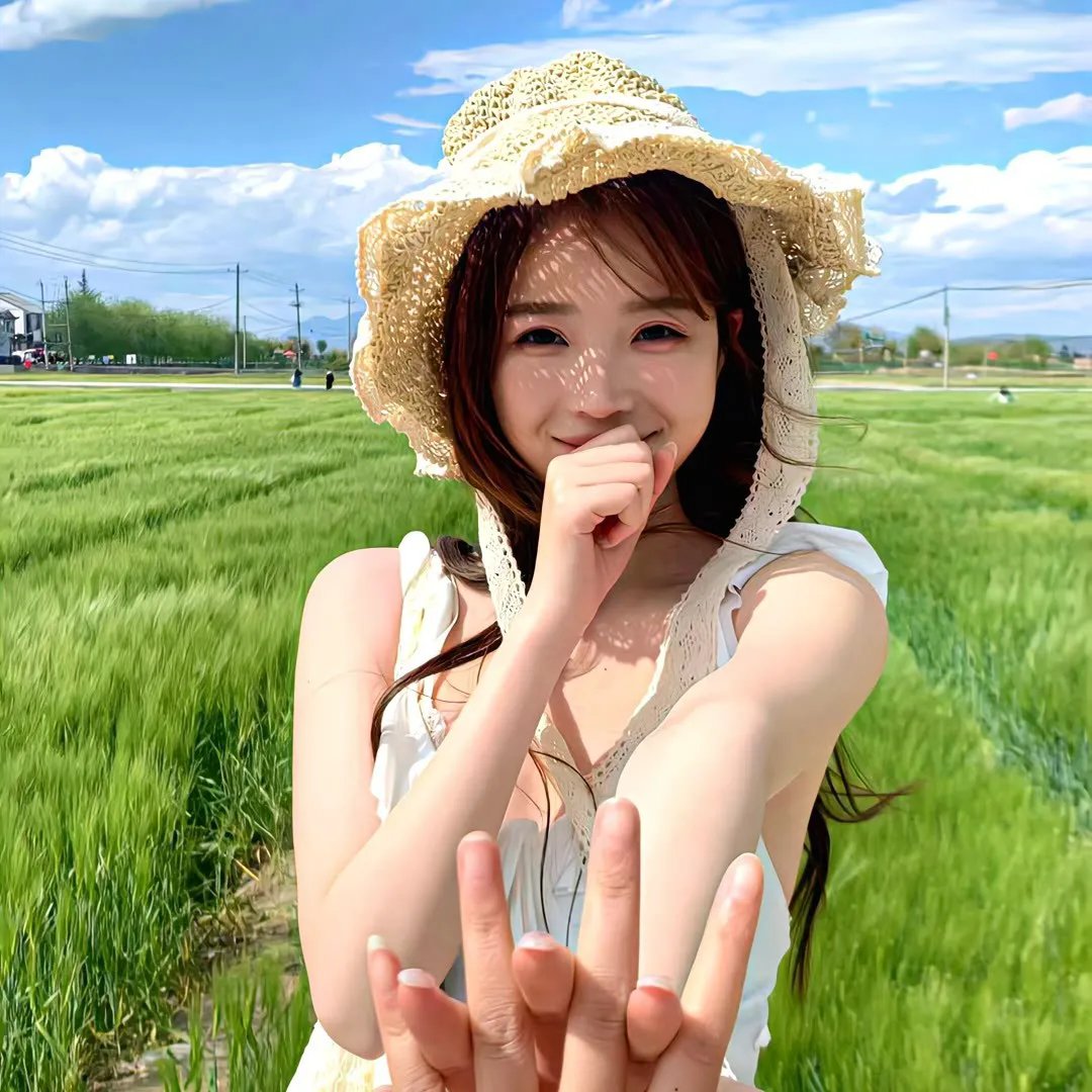茜色少女